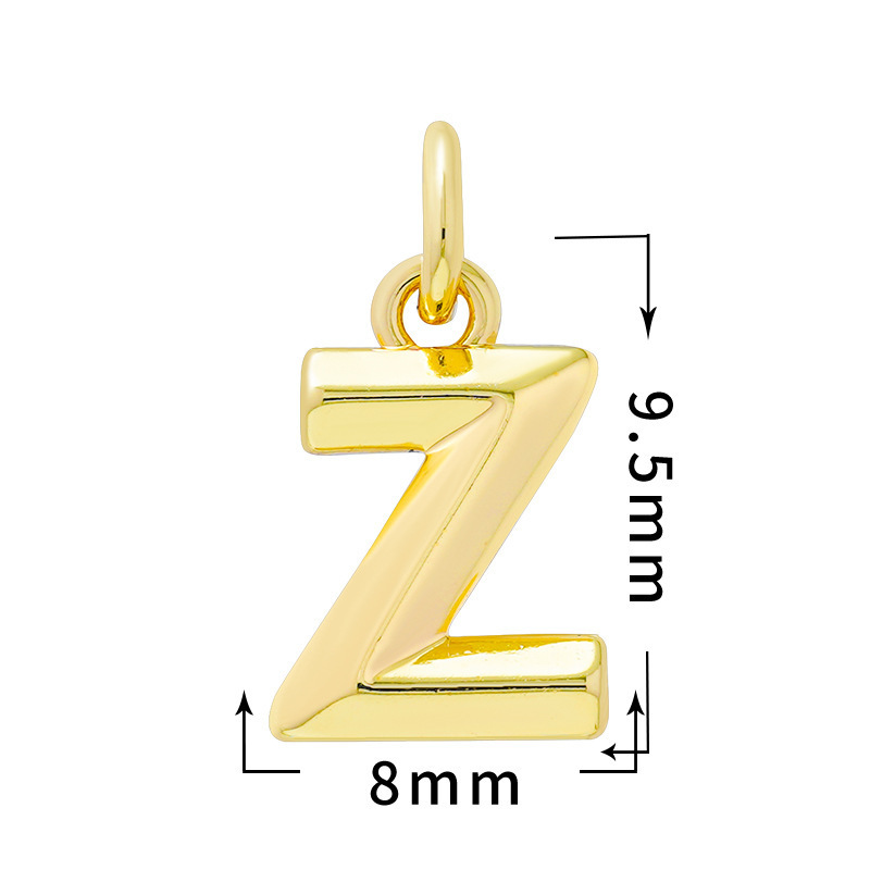 Blank Alphabet Letter DIY Hanging Pendants Wholesale Custom Name Keyring Craft Parts