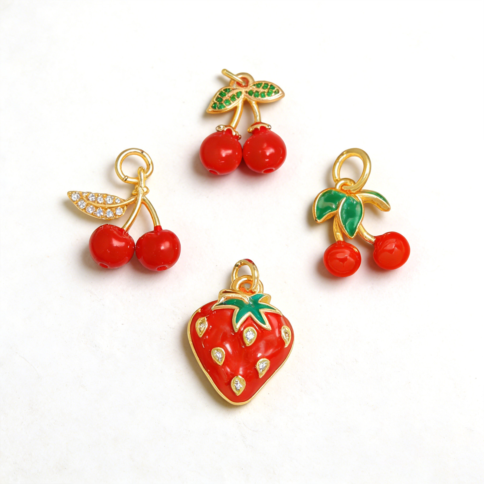 Full A-Z Letter Copper Plated Alloy Enamel Hanging Charms Bulk Custom Initial DIY Crafts