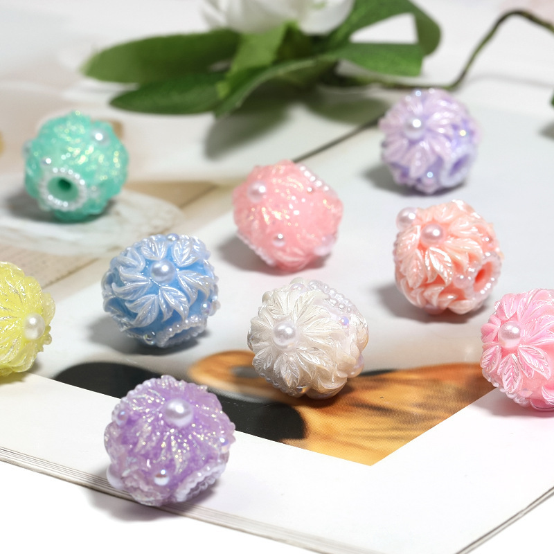 Matte Multicolor Acrylic Beads Bulk Wholesale DIY Fashion Bracelet Components