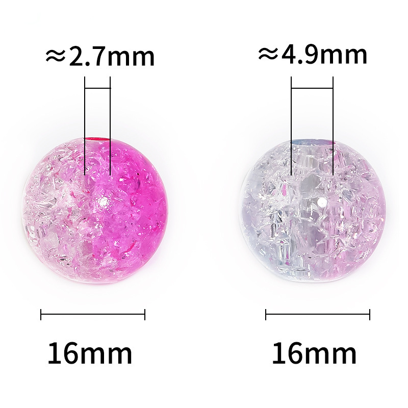 Bulk Wholesale Multicolor Mix Acrylic Beads Loose Craft Supplies for Handmade Jewelry