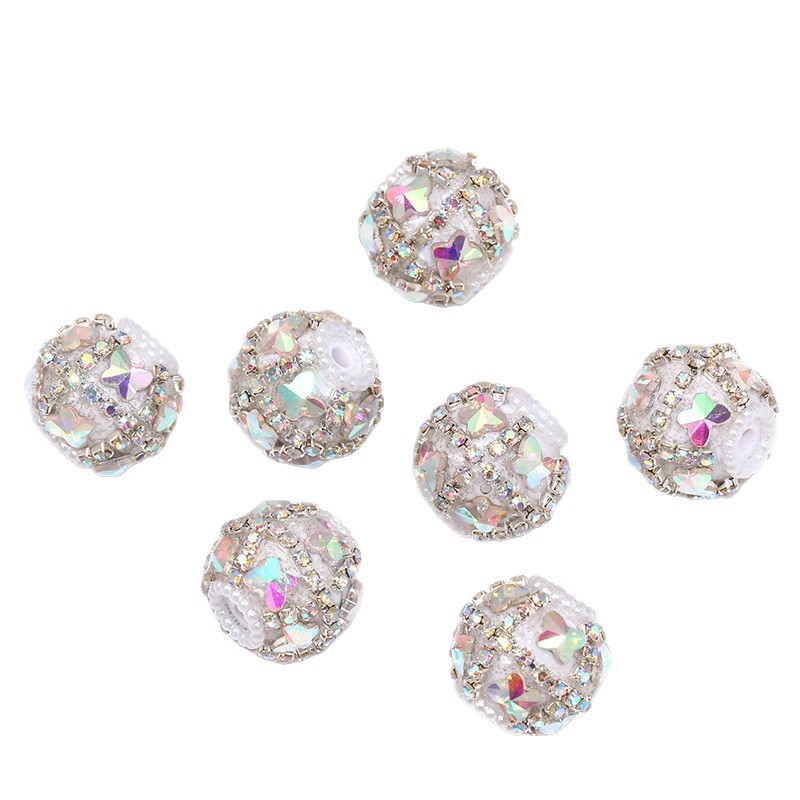 Matte Plated Multi-Layer Multi-Color Beads Wholesale, Minimalist Heavy DIY Hanging Jewelry Beads