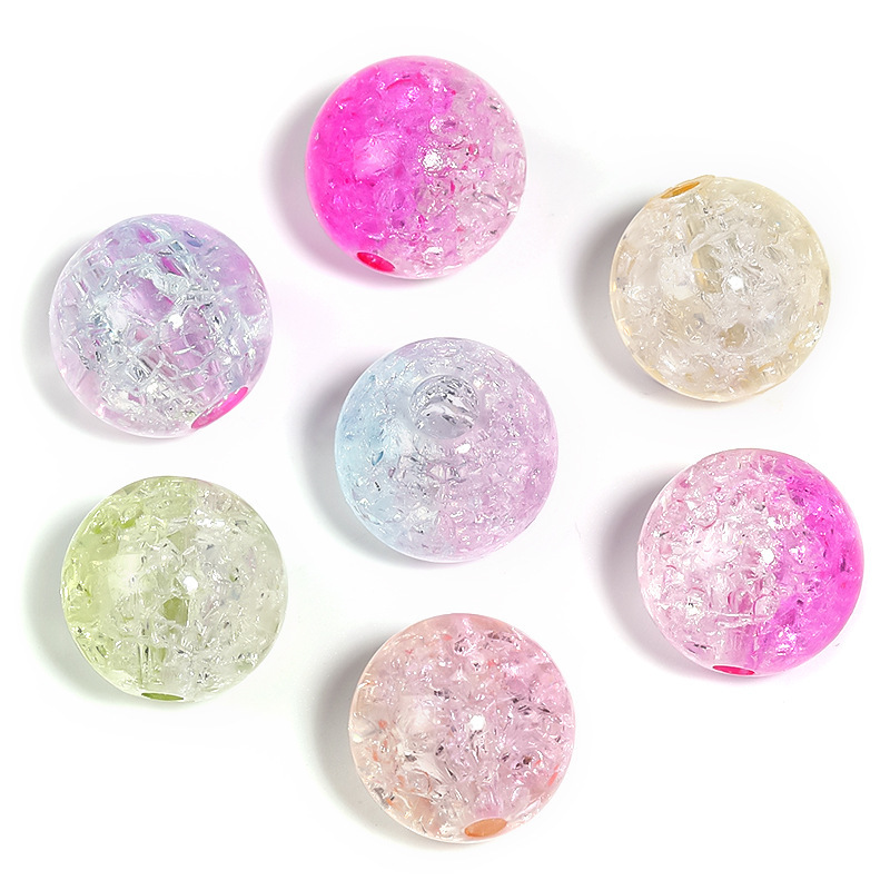 Bulk Wholesale Multicolor Mix Acrylic Beads Loose Craft Supplies for Handmade Jewelry