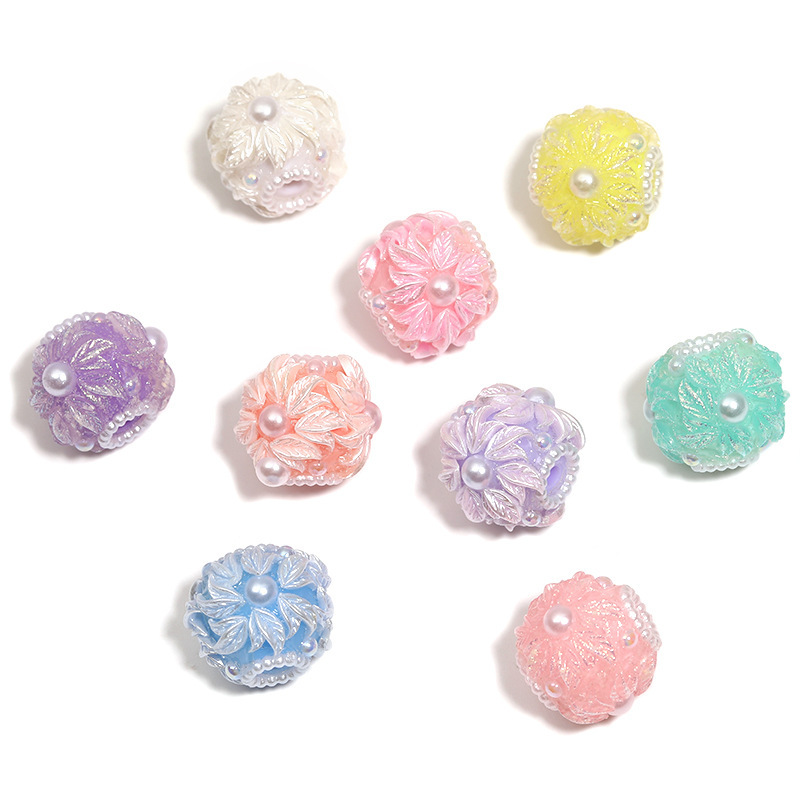 Matte Multicolor Acrylic Beads Bulk Wholesale DIY Fashion Bracelet Components