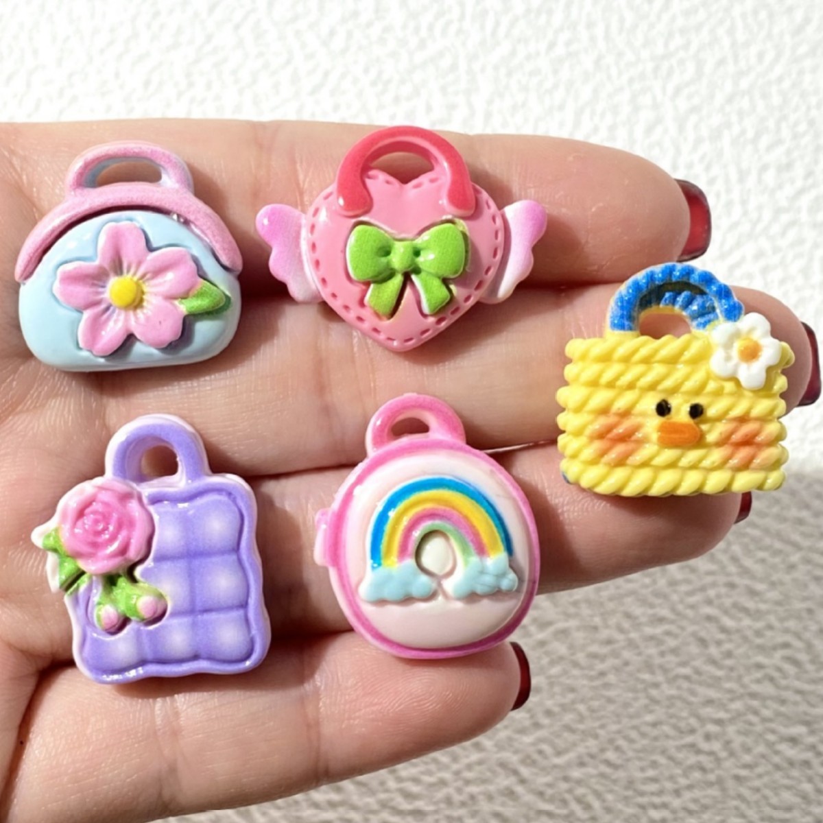 Bulk Smooth Cartoon Resin Charms Wholesale DIY Handmade Embellishment Supplies