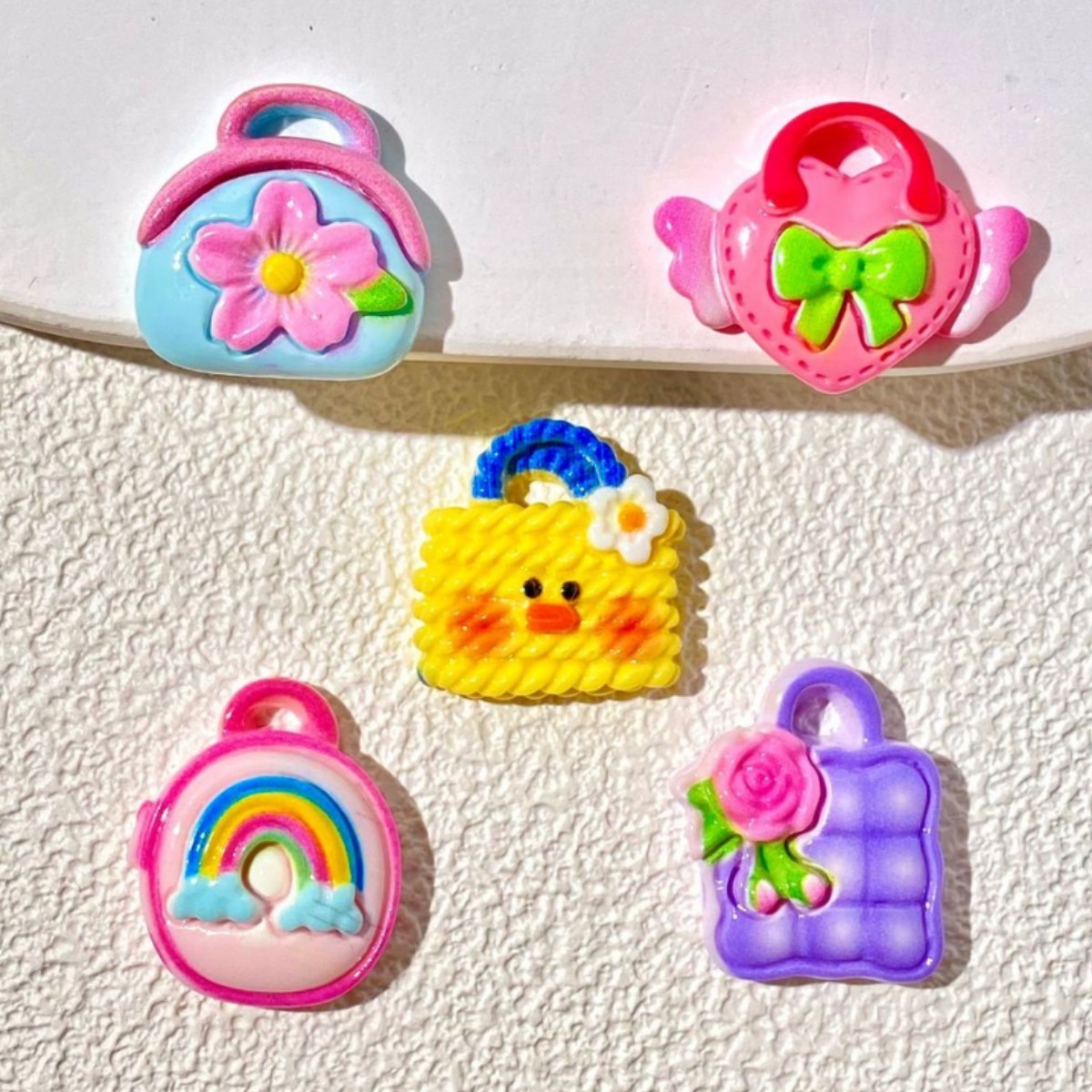 Bulk Smooth Cartoon Resin Charms Wholesale DIY Handmade Embellishment Supplies