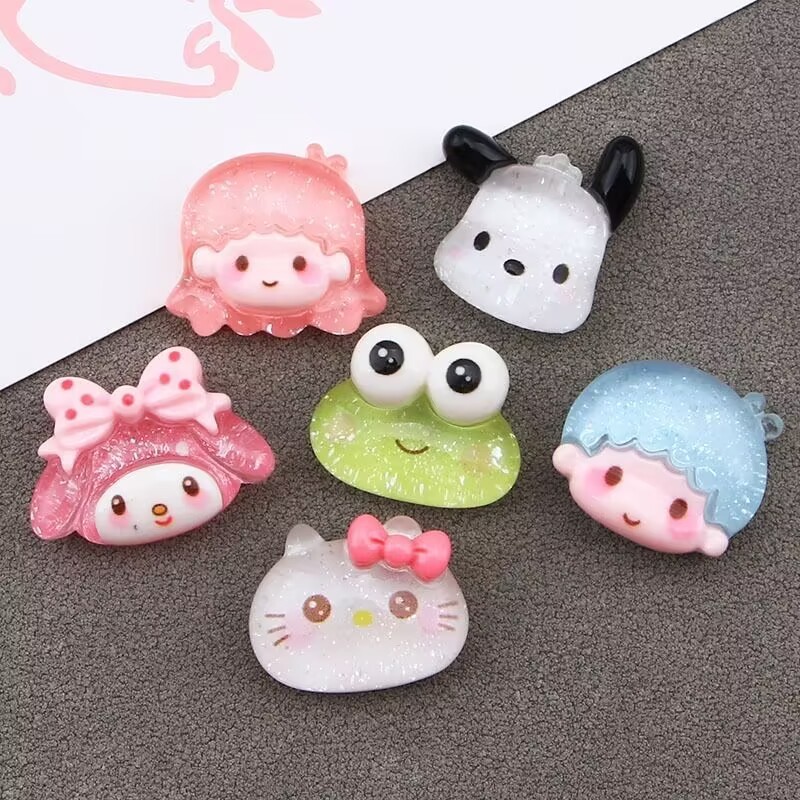 Wholesale General Decorative Cartoon Resin Pendants Bulk Universal DIY Ornament Supplies