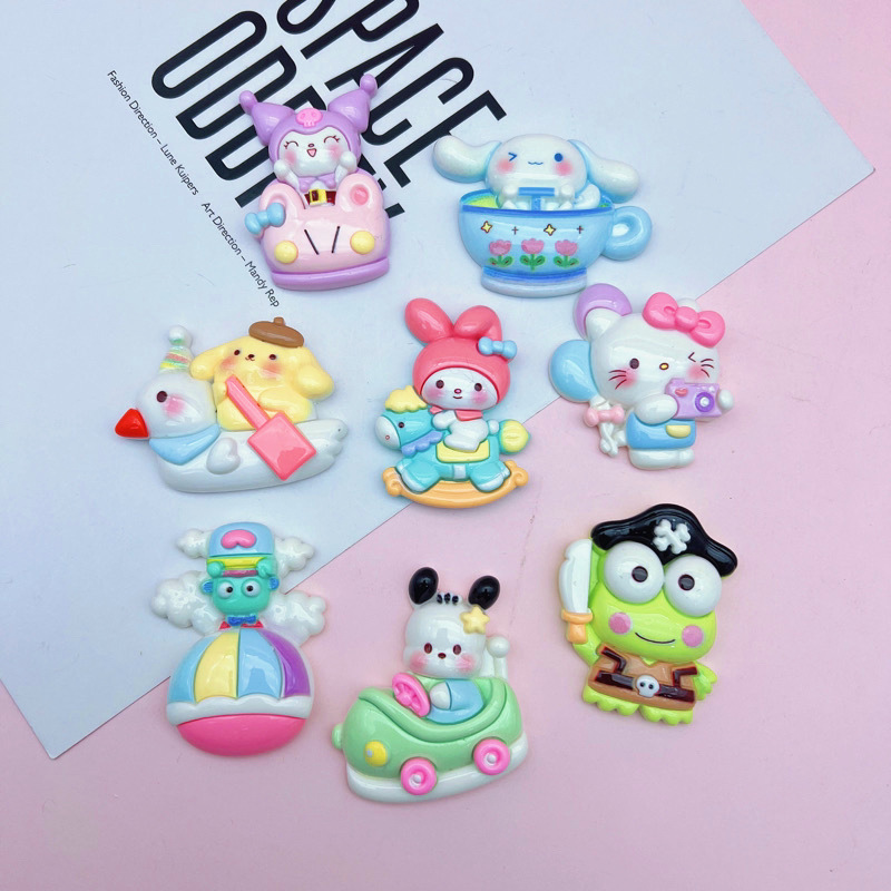 Bulk Neutral Style Cartoon Resin Charms Wholesale Universal DIY Phone Case Craft Supplies