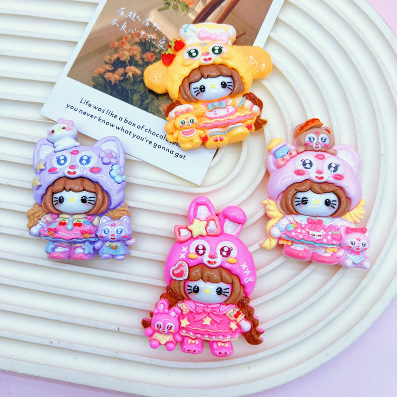 Bulk Classic Universal Cartoon Resin DIY Phone Case Embellishments Wholesale Resin Parts