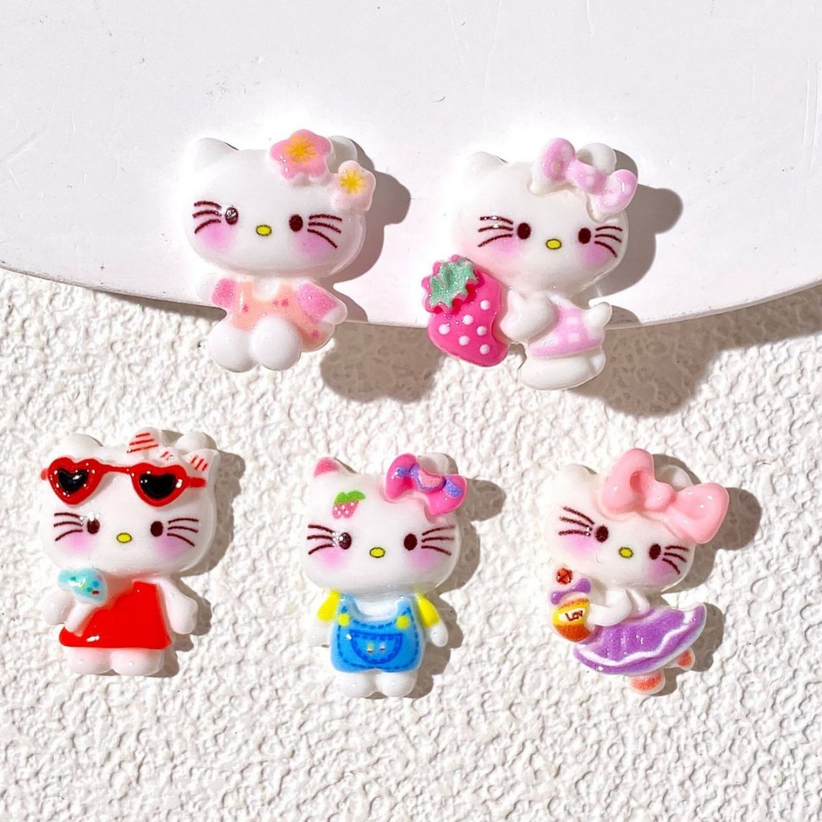 Bright Glitter Infused Cartoon Resin DIY Charms Bulk Bling Handmade Jewelry Wholesale