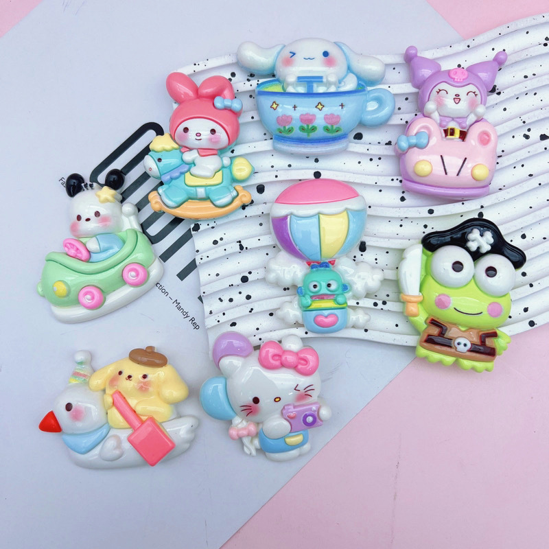 Bulk Neutral Style Cartoon Resin Charms Wholesale Universal DIY Phone Case Craft Supplies