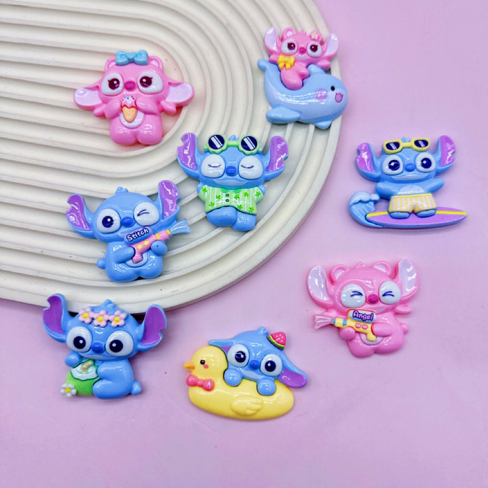 Bulk Simple Universal Cartoon Resin Craft Charms Wholesale Plain DIY Phone Case Accessories
