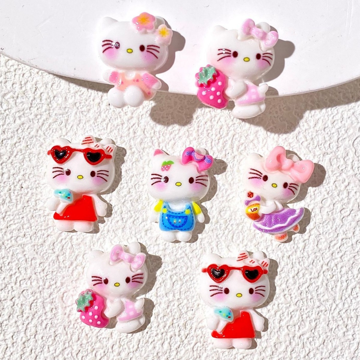 Bright Glitter Infused Cartoon Resin DIY Charms Bulk Bling Handmade Jewelry Wholesale
