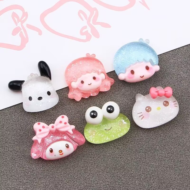 Wholesale General Decorative Cartoon Resin Pendants Bulk Universal DIY Ornament Supplies