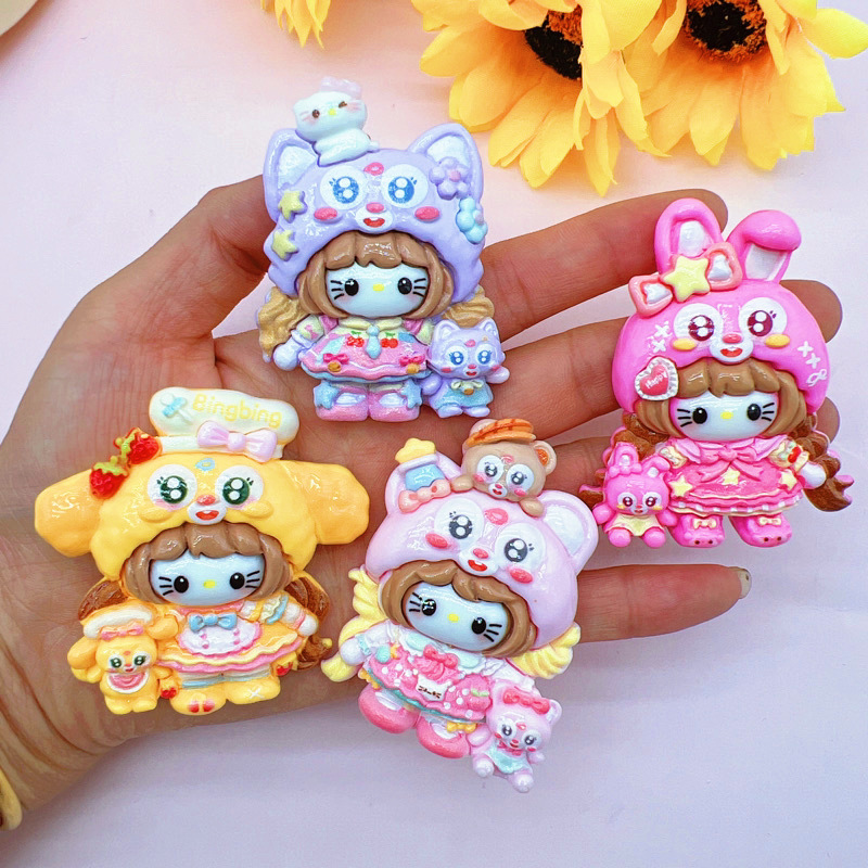 Bulk Classic Universal Cartoon Resin DIY Phone Case Embellishments Wholesale Resin Parts