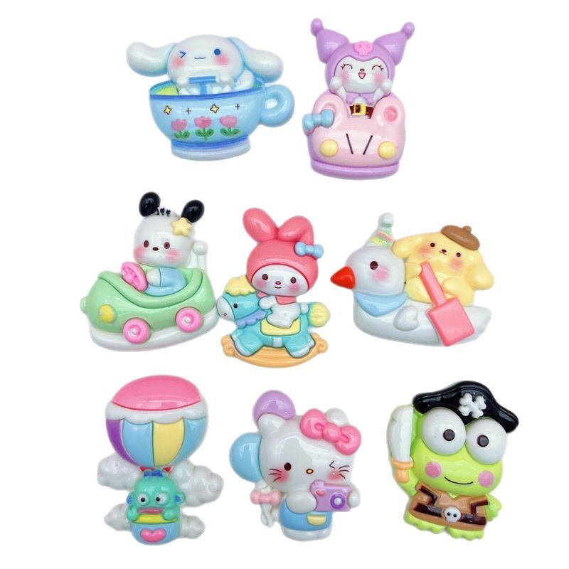 Bulk Neutral Style Cartoon Resin Charms Wholesale Universal DIY Phone Case Craft Supplies