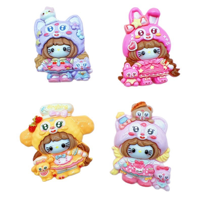 Bulk Classic Universal Cartoon Resin DIY Phone Case Embellishments Wholesale Resin Parts