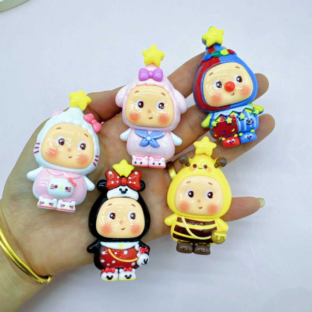 Bulk All-Match Cartoon Resin Charms Wholesale Universal Phone Case Decorative Pendants