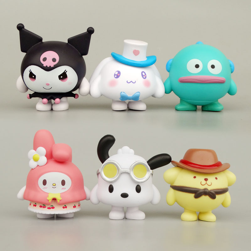 Bulk Standard Size PVC Mini Doll Figure Ornaments Wholesale General Purpose Miniature Model Embellishments