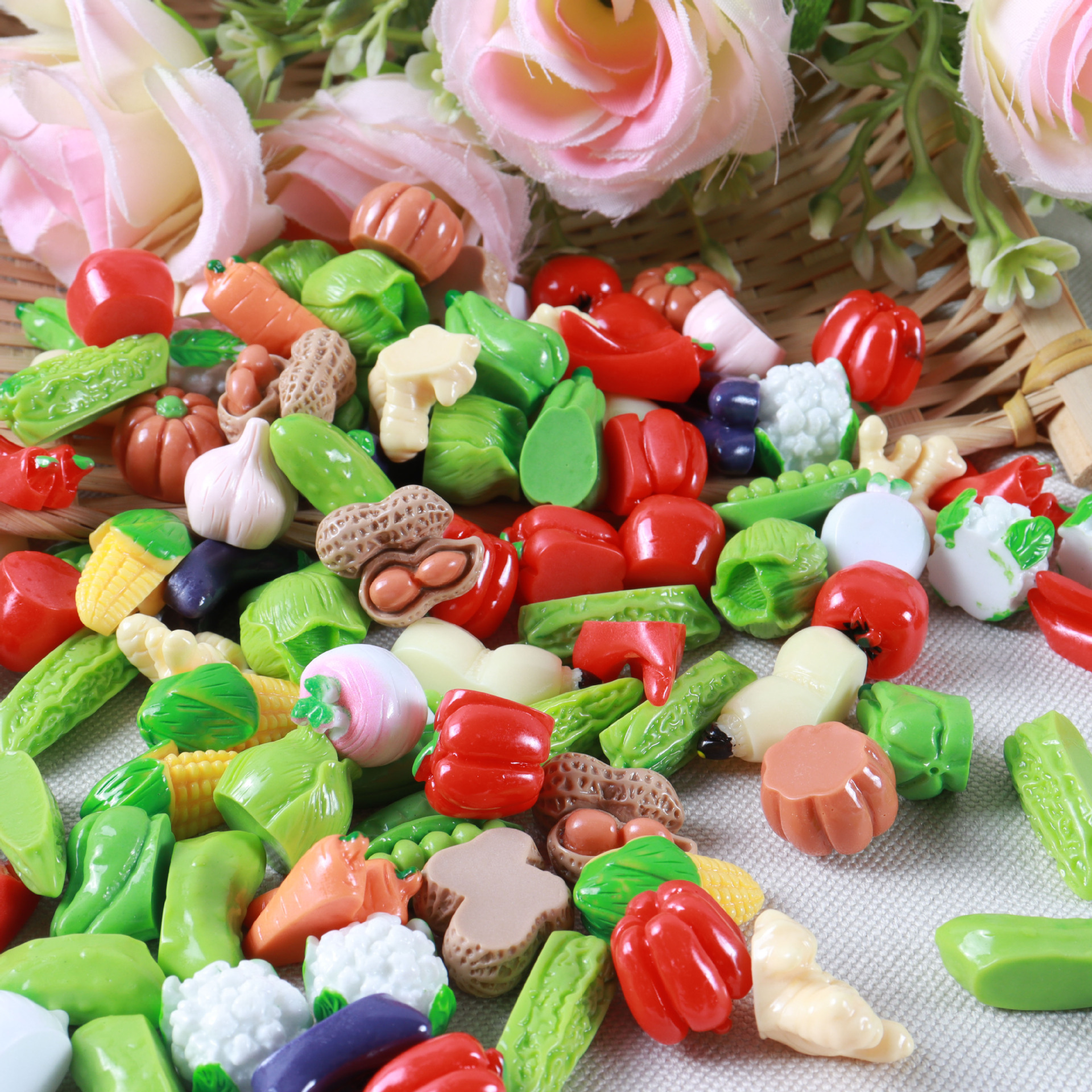 Bulk All-Match Mini Food Play Charms Wholesale Universal Food Mini Decor for Handmade DIY Projects