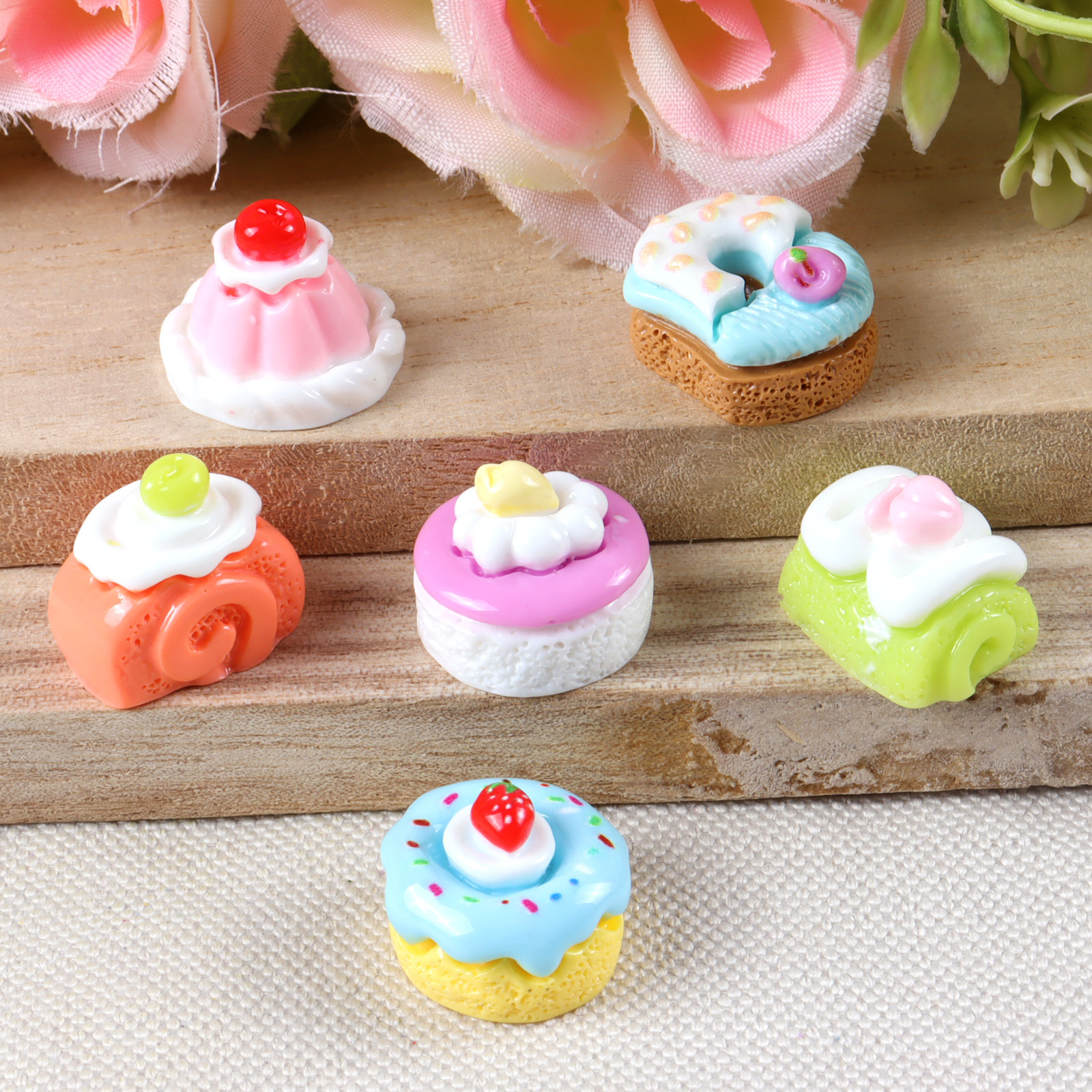 Wholesale Fundamental Universal Mini Food Play Embellishments Bulk DIY Handmade Raw Craft Materials