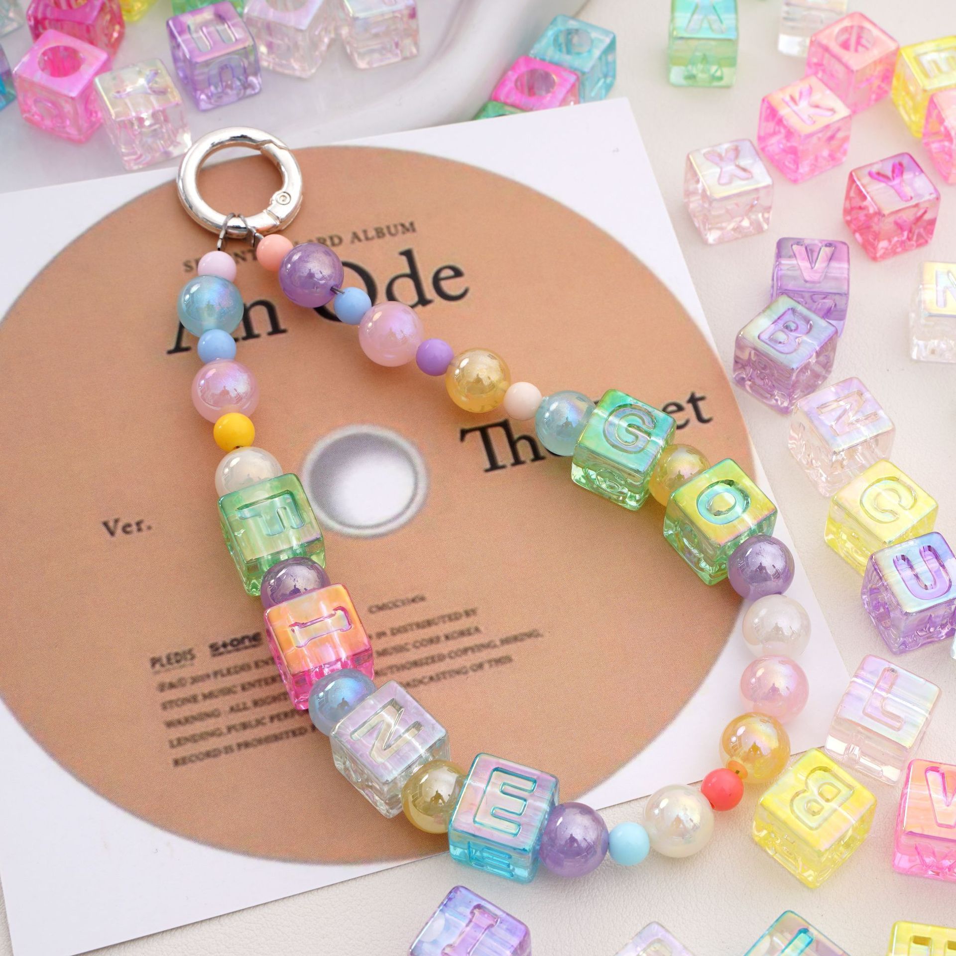 Bulk Multicolor Acrylic Loose Beads Wholesale Multi Purpose DIY Ornament Craft Supplies