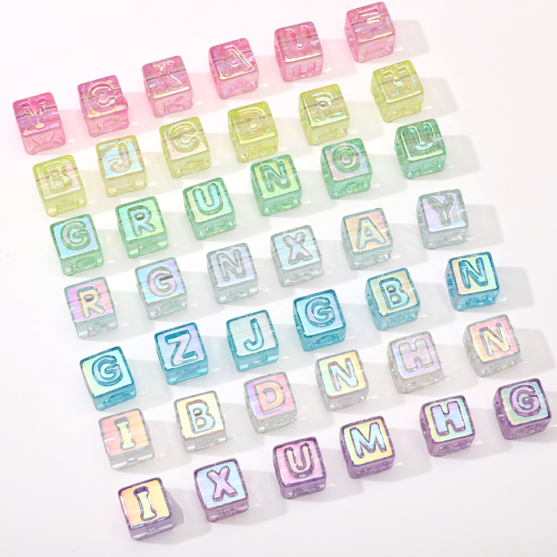 Bulk Multicolor Acrylic Loose Beads Wholesale Multi Purpose DIY Ornament Craft Supplies