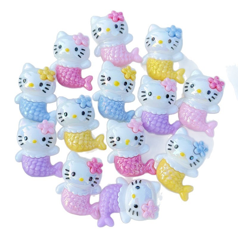 Wholesale Versatile Vertical Hole Cartoon Resin Beads Bulk Cross-Border Independent Store Craft Stock