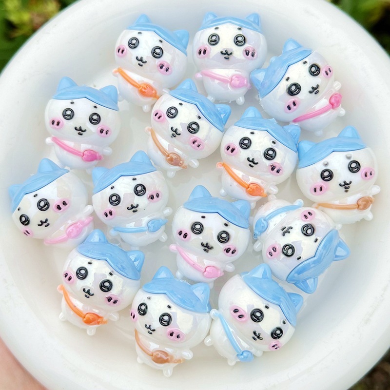 Bulk Multi-Purpose Vertical Hole Cartoon Resin Beads Wholesale All-In-One DIY String Jewelry Beads