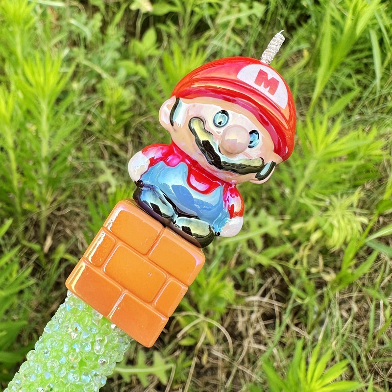 Bulk Bright Vivid Vertical Hole Cartoon Resin Beads Wholesale Bling DIY Beaded Pen Phone Chain Beads