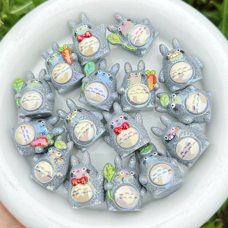 Wholesale Waterproof Vertical Hole Cartoon Resin Beads Bulk Outdoor Car Hanging DIY Beads