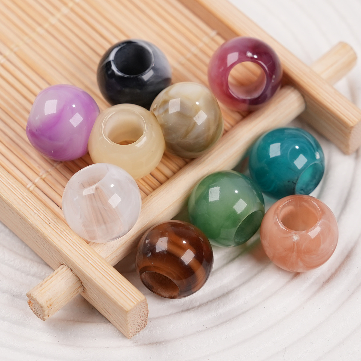 Wholesale Mini Small Plastic Beads Bulk Tiny Spacers for Dainty Delicate DIY Bracelet Making