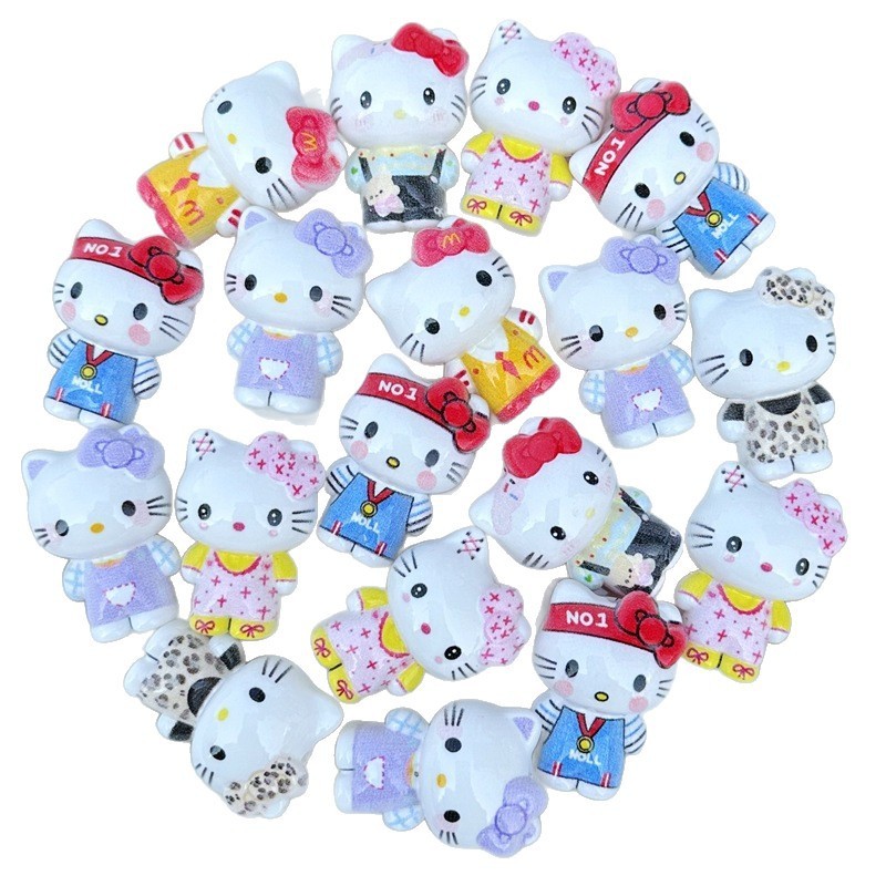 Wholesale Hobby Vertical Hole Cartoon Resin Beads Bulk Affordable DIY Jewelry Stringing Supplies