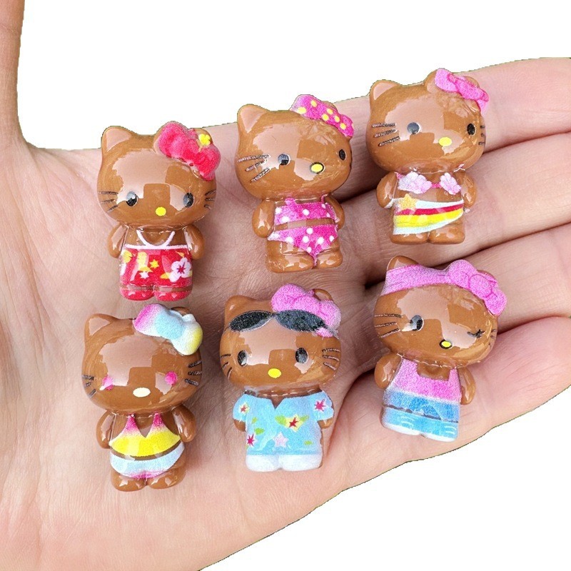 Wholesale Assorted Theme Vertical Hole Cartoon Resin Beads Bulk Multi-Style DIY Beaded Pen Materials