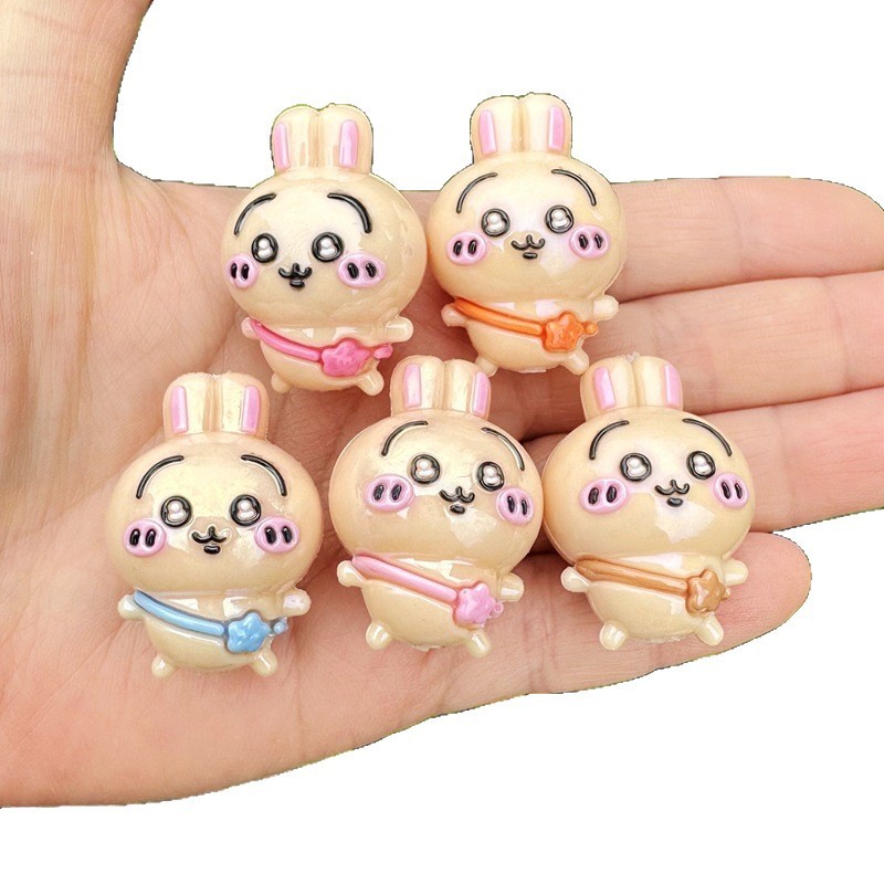 Wholesale Vertical Hole Cartoon Resin Spacer Beads, DIY Supplies for Beaded Pen Car Pendant Key Lanyard