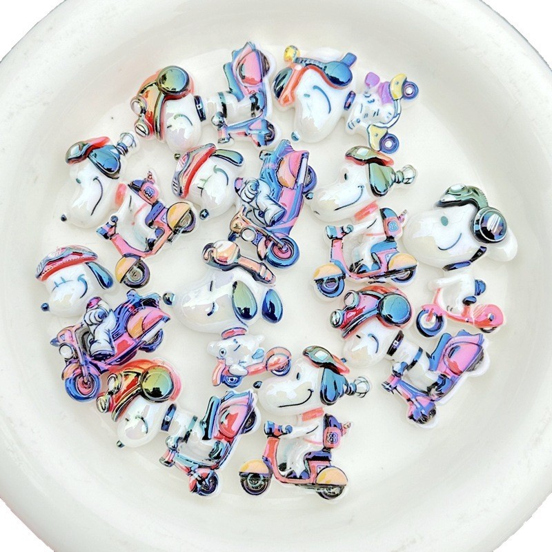 Bulk All-Occasion Cartoon Full Hole Beads Wholesale DIY Handmade Bag Charms & Phone Lanyard Parts