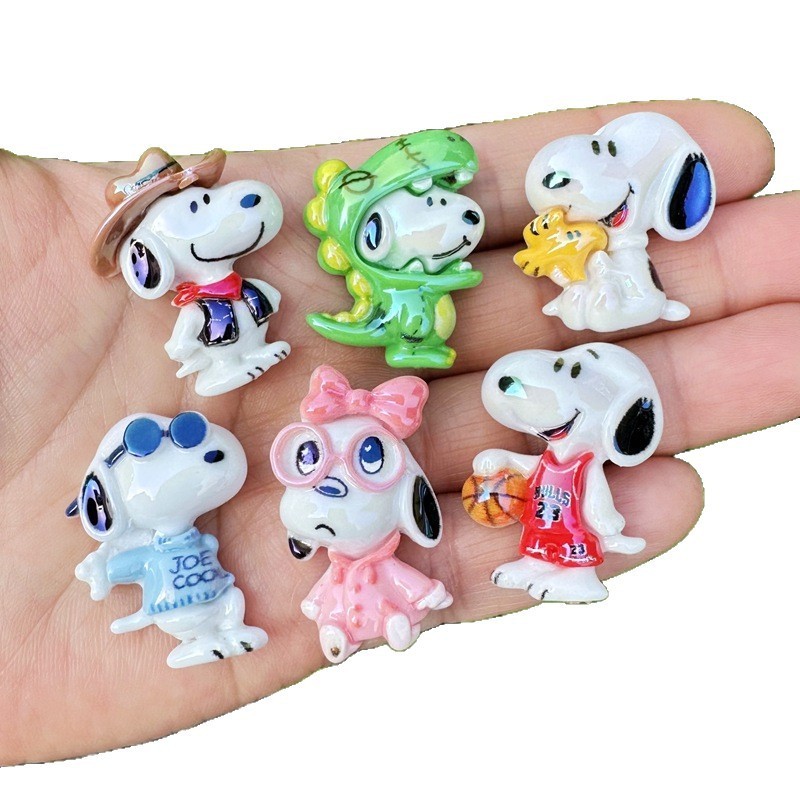 Wholesale Daily Wear Cartoon Full Hole Resin Beads Bulk DIY Handmade Bag Hanging & Phone Chain Parts