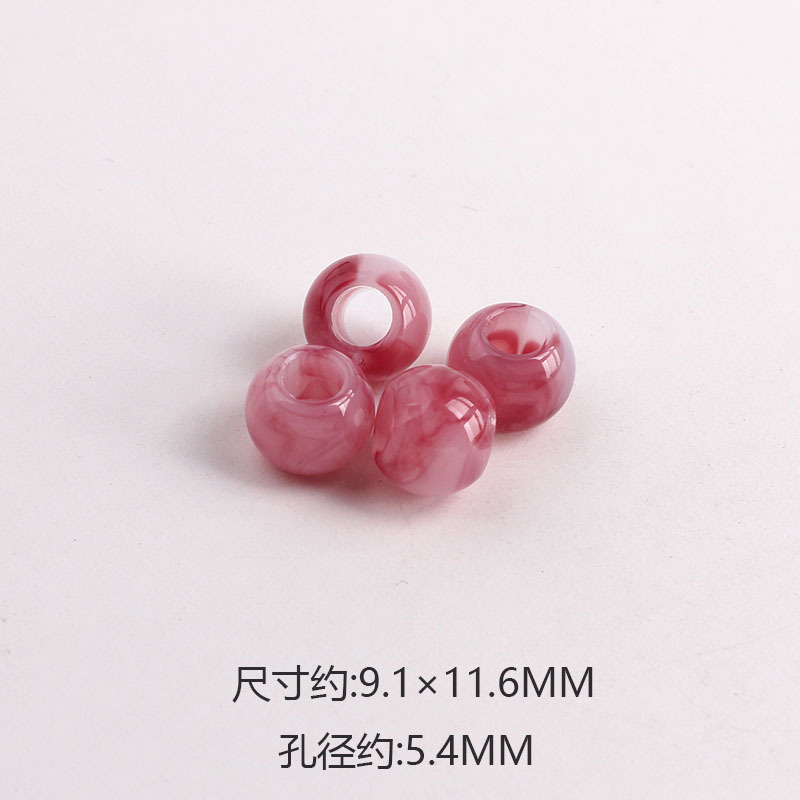 Matte Finish Plastic Beads Bulk Wholesale Vintage Style Spacers for Retro Handmade Ornaments