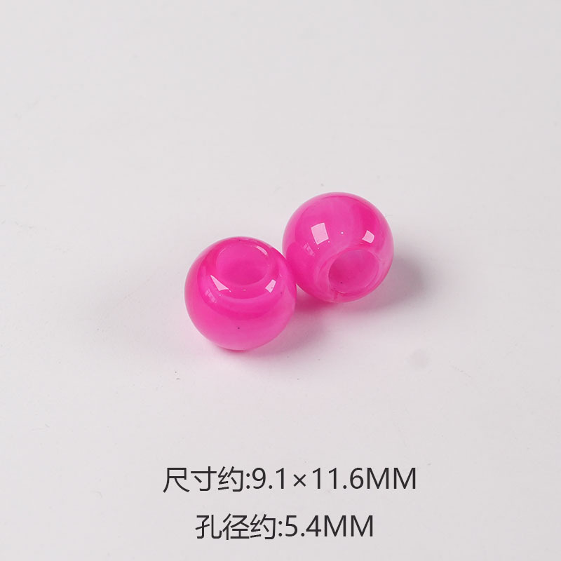 Matte Finish Plastic Beads Bulk Wholesale Vintage Style Spacers for Retro Handmade Ornaments