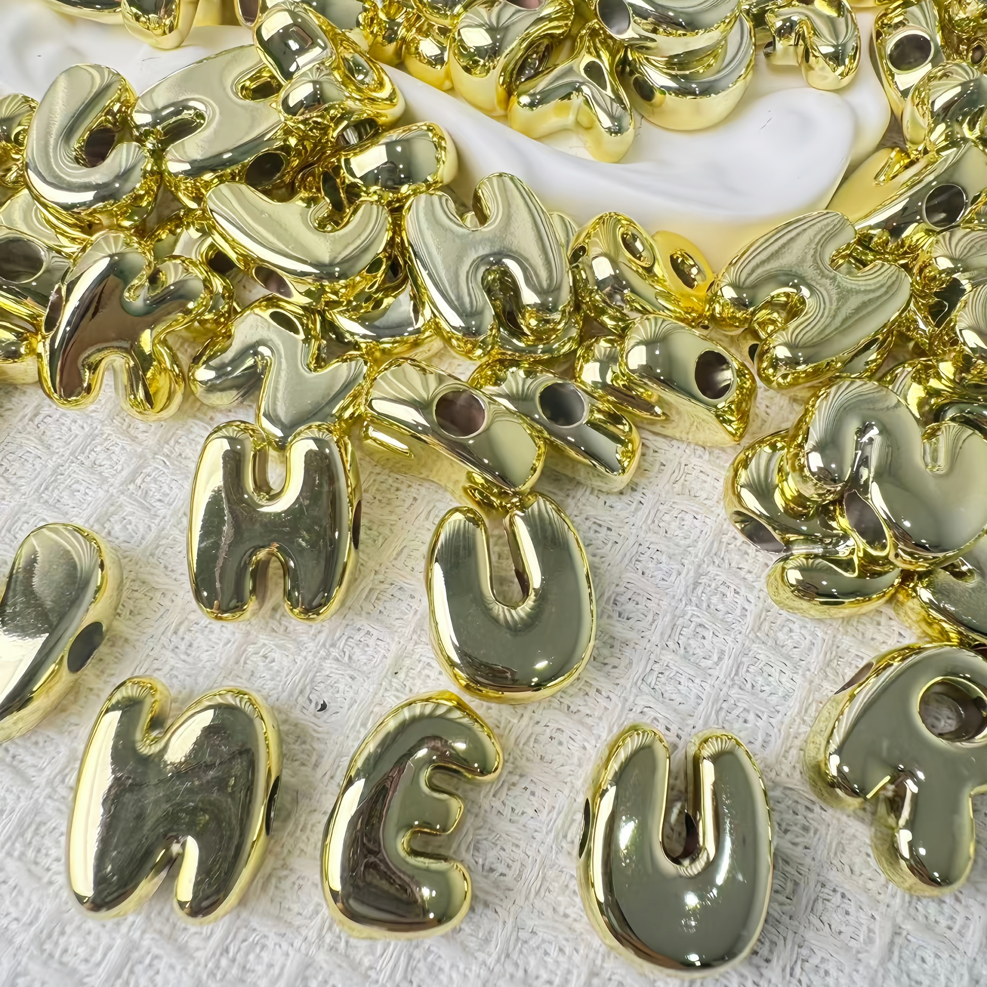 General All-Match Plastic Alphabet Beads Bulk Wholesale DIY Accessories for Phone Lanyards & Beaded Pens