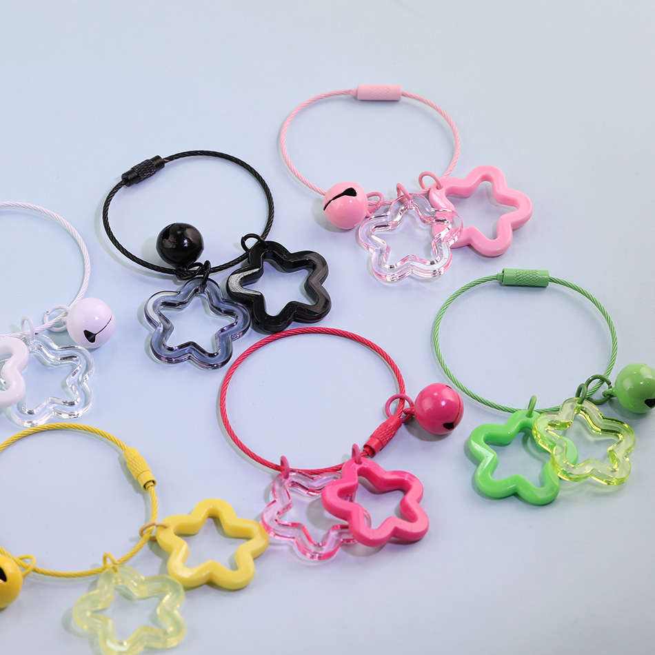 Bulk Easy Thread Keychain DIY Accessories Wholesale Smooth Hole Charms for Stringing Projects