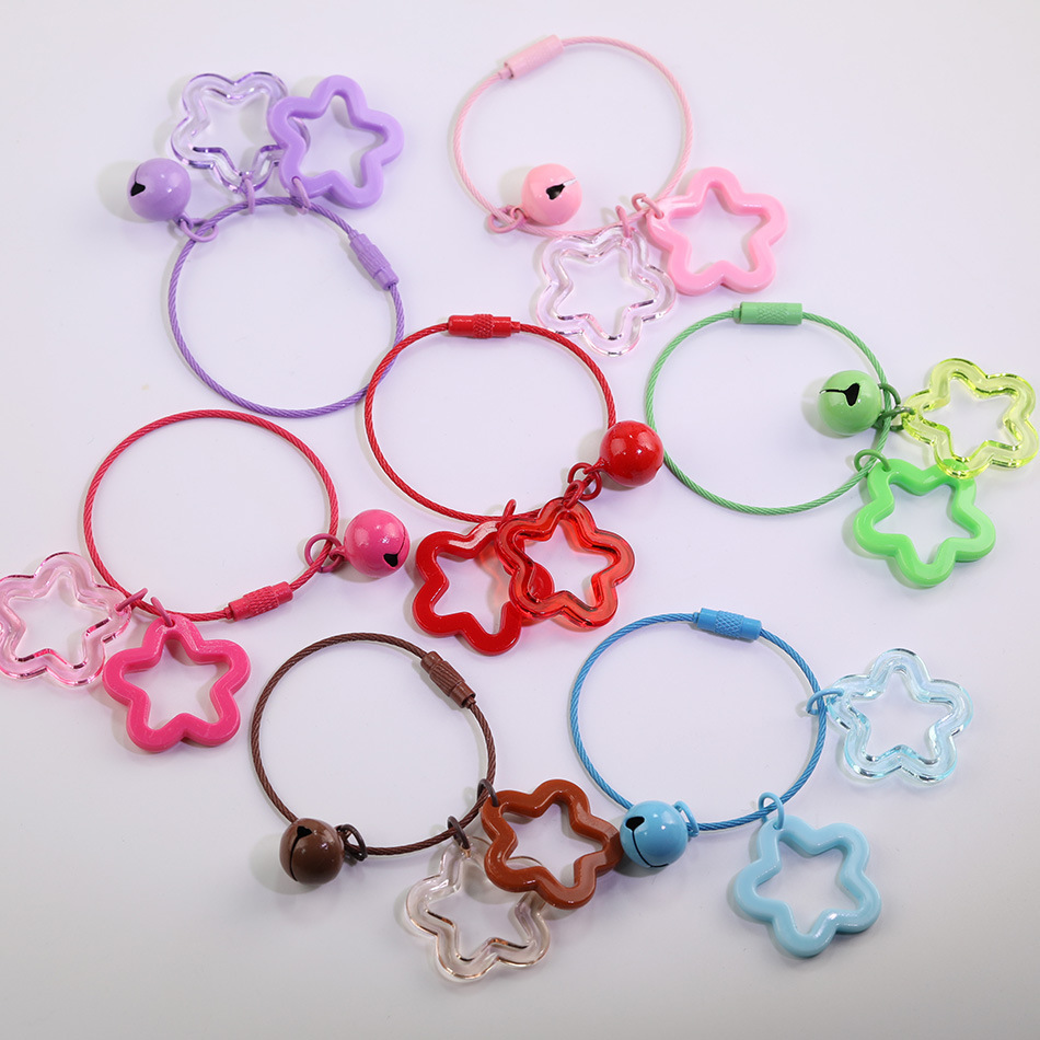 Bulk Easy Thread Keychain DIY Accessories Wholesale Smooth Hole Charms for Stringing Projects