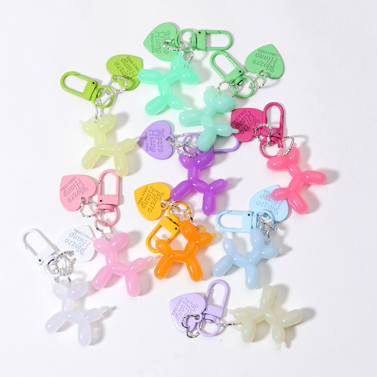 Bulk Mixed Keychain Making Accessories Wholesale Assorted Beads & Pendants for DIY Key Ornaments