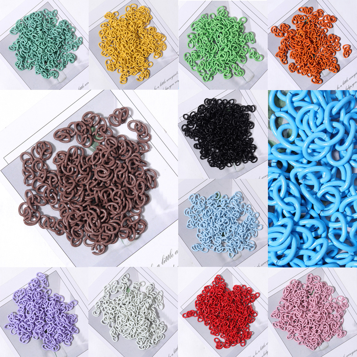 Multi-Purpose Keychain DIY Craft Parts Bulk Universal Charms for Handmade Key Ring & Bag Hanging