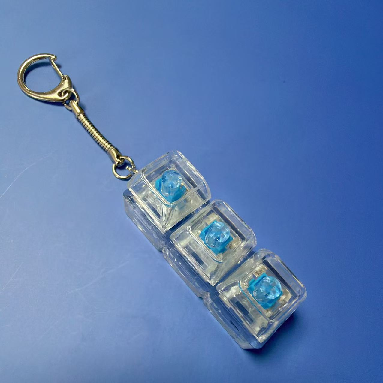 Wholesale Glossy 3D Print Key Base with Mechanical Shaft Bulk Durable Fidget Clicker Stall Blanks