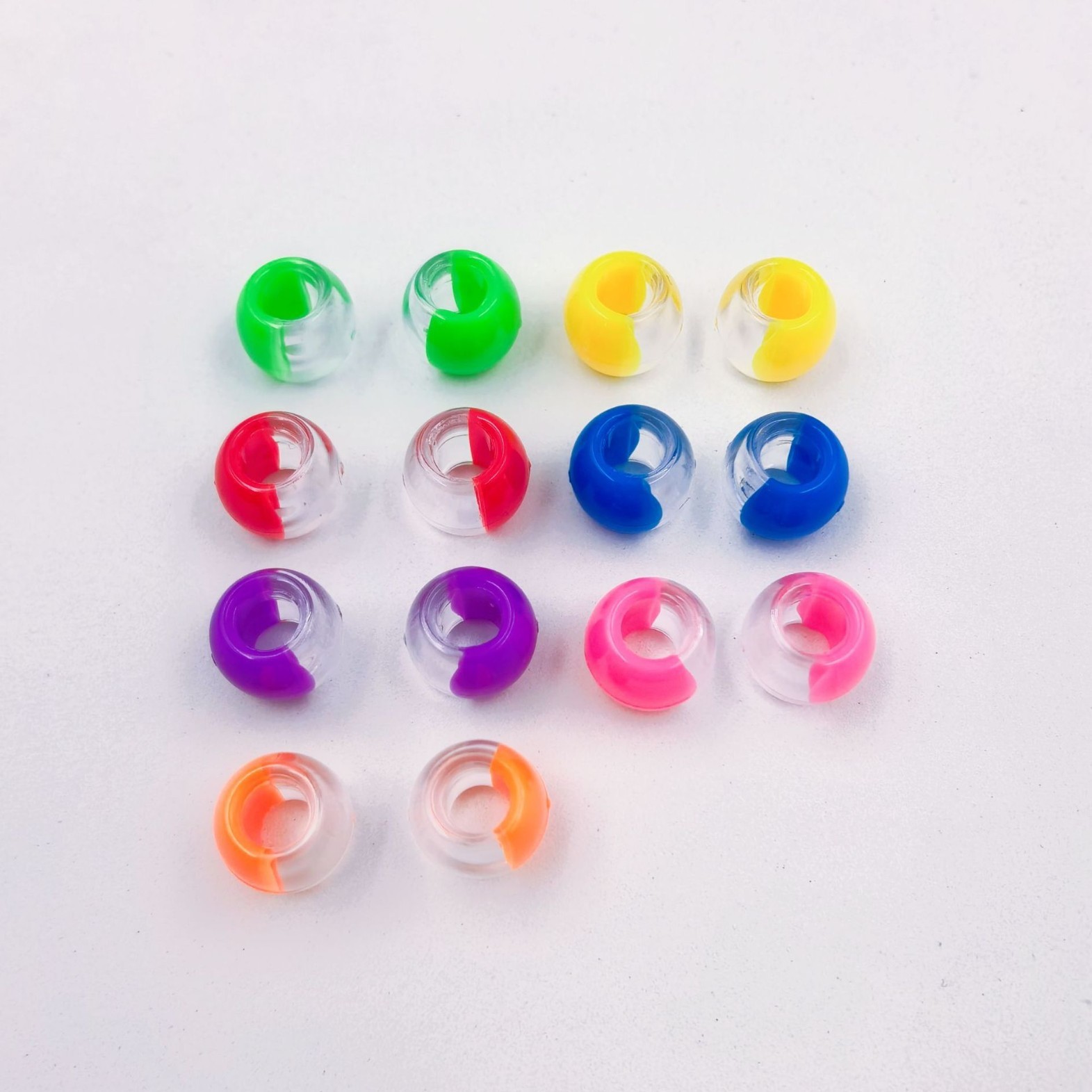 Wholesale Mixed Shape Big Bore Loose Beads Bulk Large Hole Decor Charms for Custom DIY Accessories
