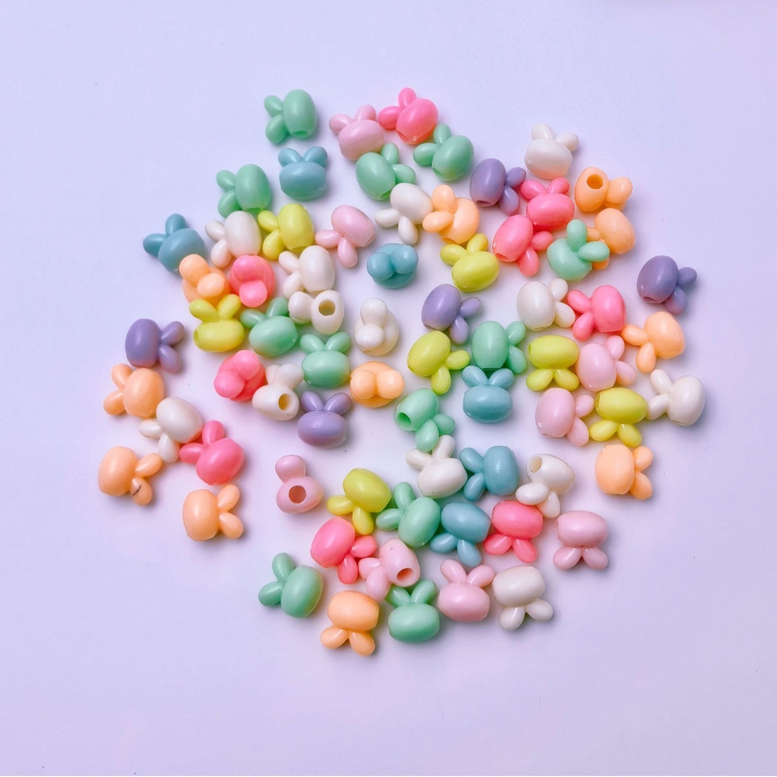 Wholesale Ultra Light Large Hole Loose Beads Bulk No Burden Big Bore Decor Beads for Portable Charms