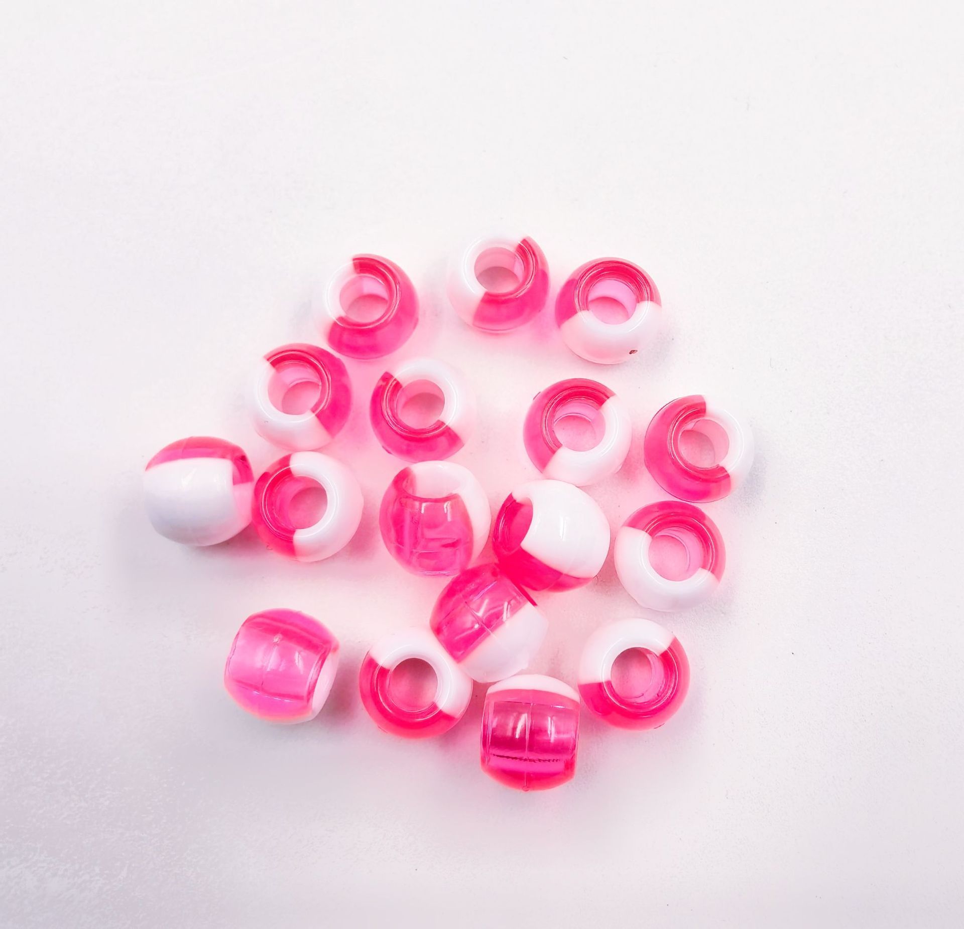 Bulk Easy Thread Large Hole Loose Beads Wholesale Extra Wide Bore Decor Beads for Beginner Crafters
