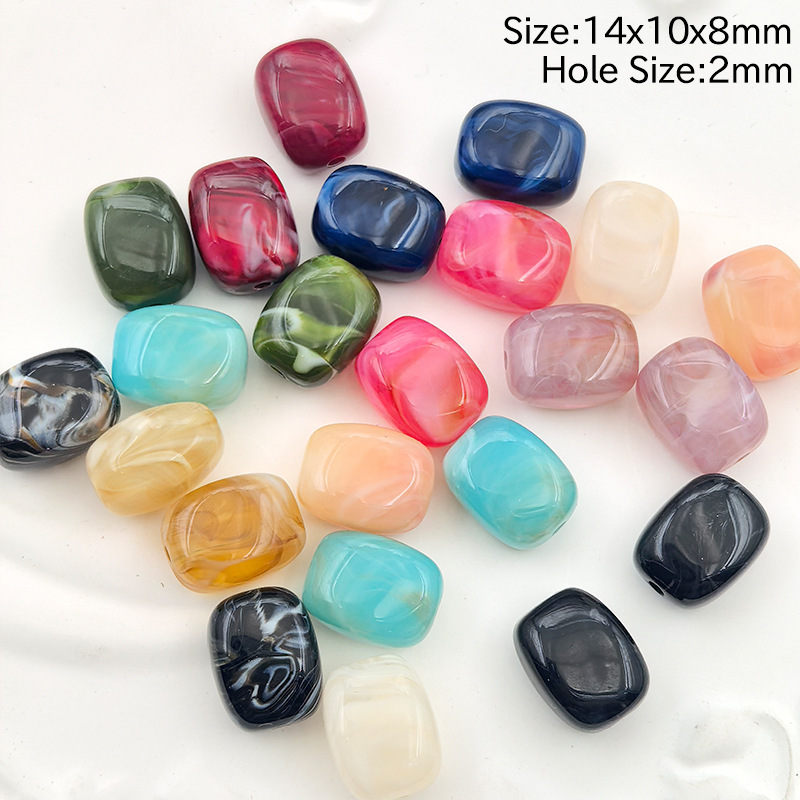 Bulk Big Bore Loose Spacer Beads Wholesale Large Hole Decor Beads for DIY String Craft Making
