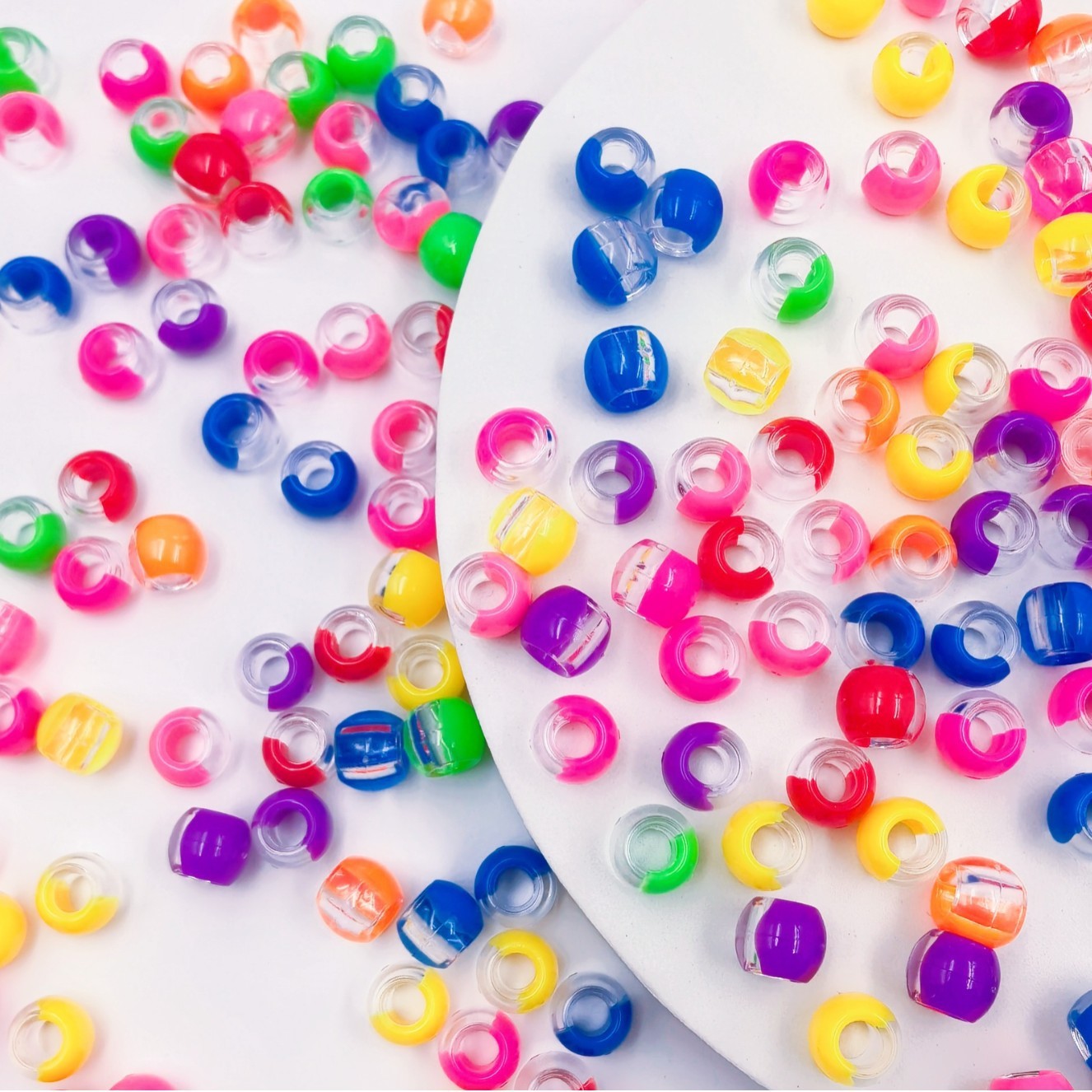 Wholesale Mixed Shape Big Bore Loose Beads Bulk Large Hole Decor Charms for Custom DIY Accessories