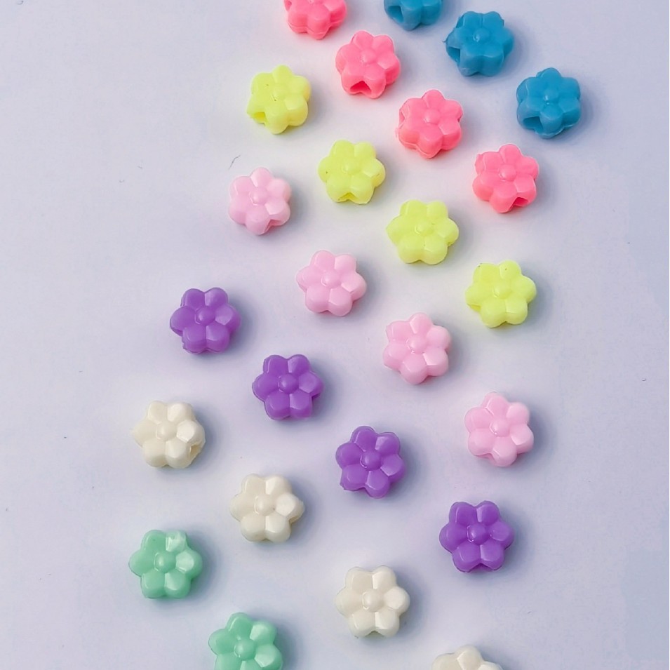Multi-Purpose Large Hole Loose Beads Bulk Universal Big Bore Decor Beads for Keychain & Phone Strap DIY